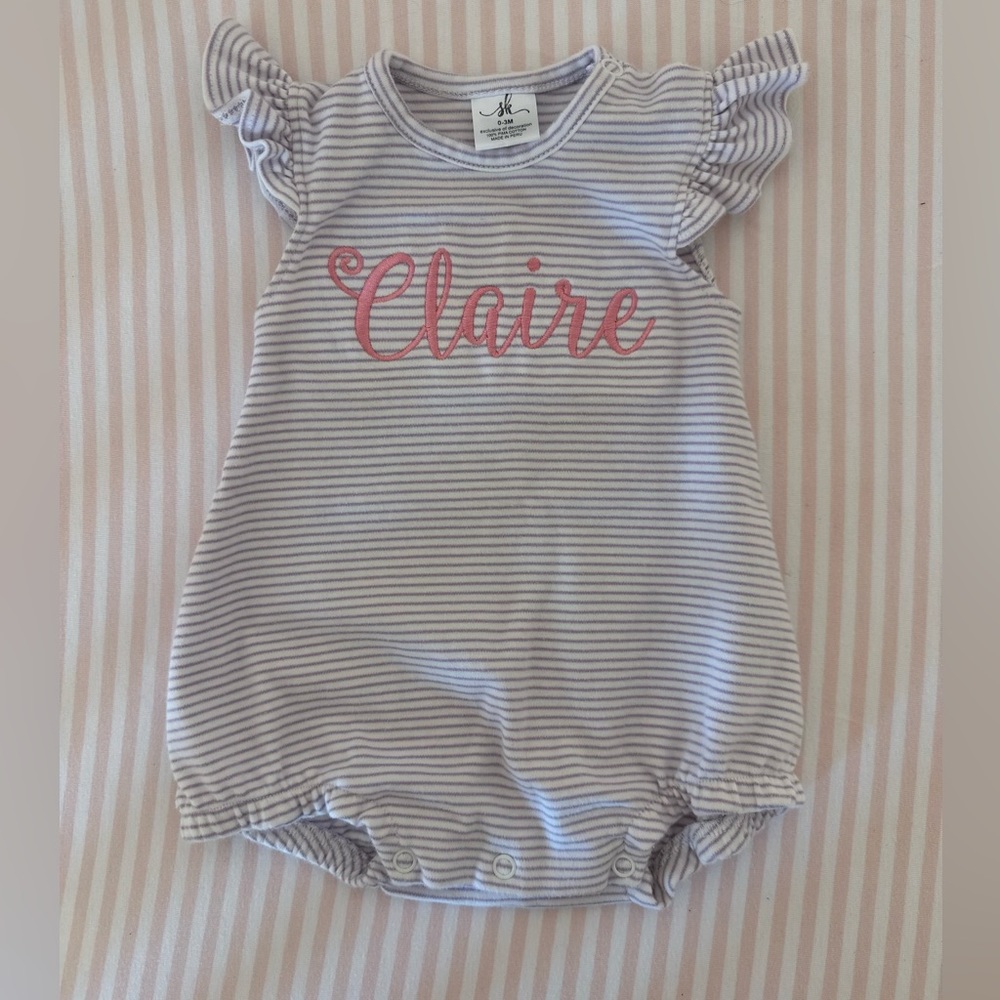 “Claire” Embroidered Bubble